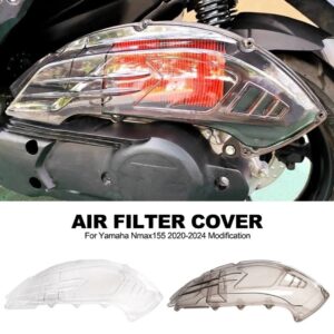 Transparent filter cover with horn